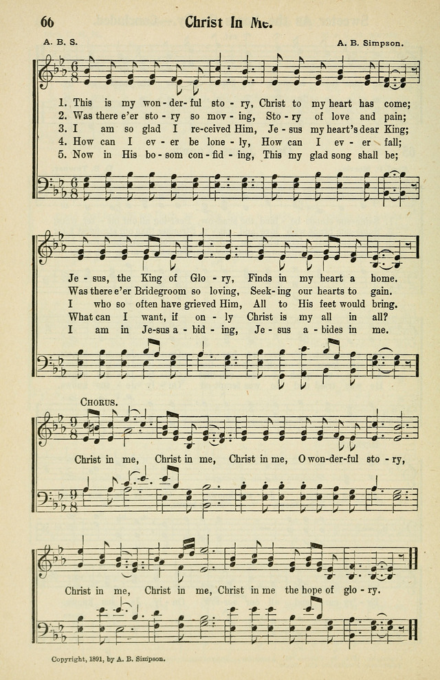 Tabernacle Hymns: No. 2 page 66