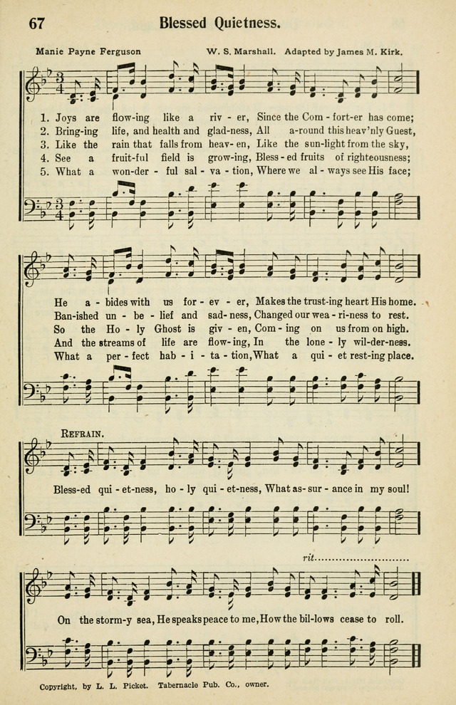 Tabernacle Hymns: No. 2 page 67