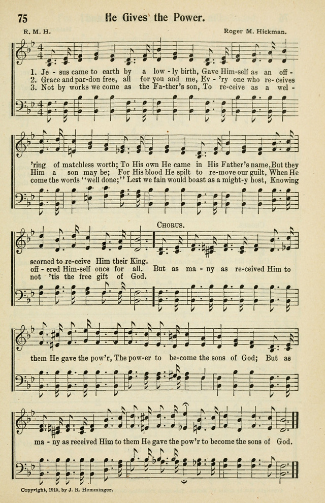 Tabernacle Hymns: No. 2 page 75