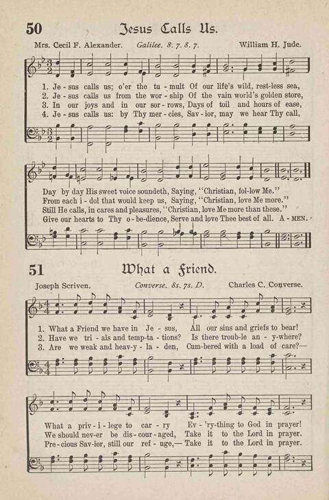 The Temple Hymnal: old standard hymns and popular gospel songs for use in all departments of church, Sunday school and young people