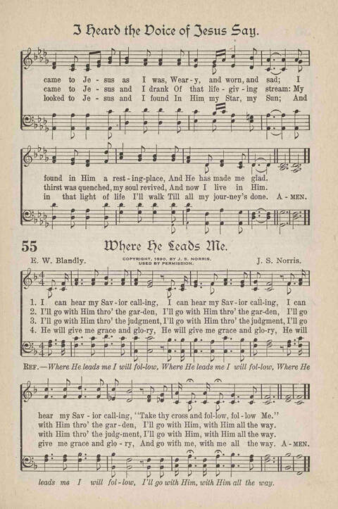 The Temple Hymnal: old standard hymns and popular gospel songs for use in all departments of church, Sunday school and young people