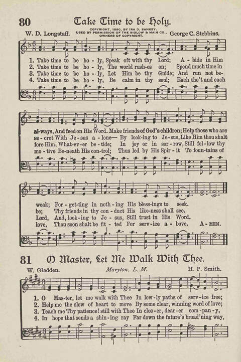 The Temple Hymnal: old standard hymns and popular gospel songs for use in all departments of church, Sunday school and young people