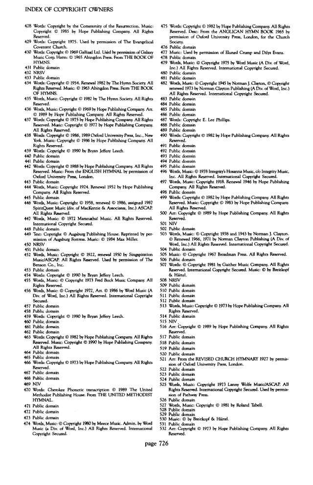 The Worshiping Church page 726