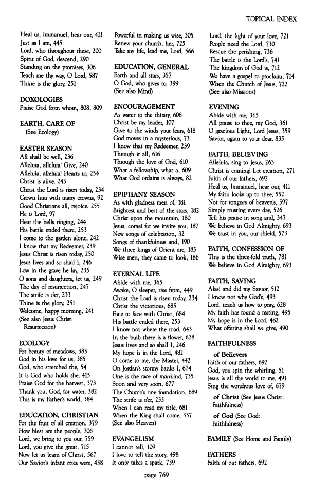 The Worshiping Church page 769