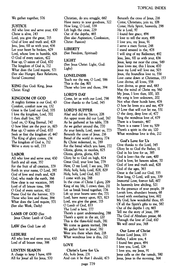 The Worshiping Church page 779