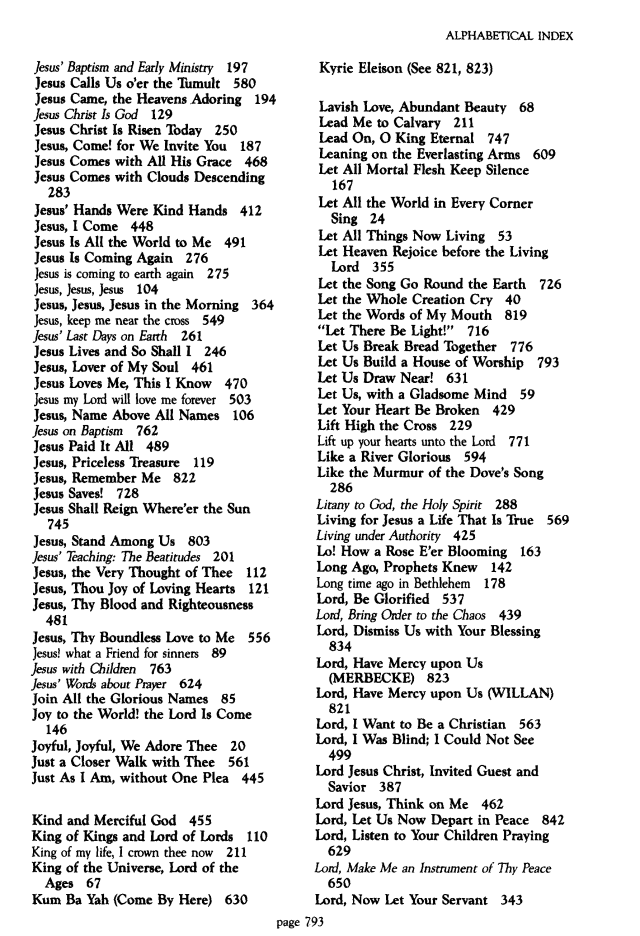 The Worshiping Church page 793
