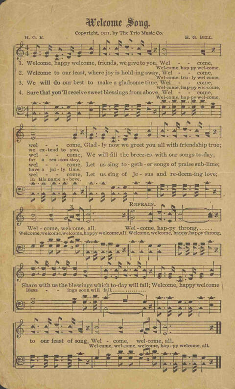 Tidings of Glory: a book of gospel songs for Christian work and worship page 1