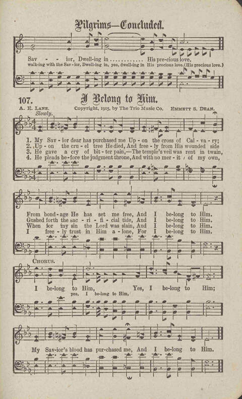 Tidings of Glory: a book of gospel songs for Christian work and worship page 114