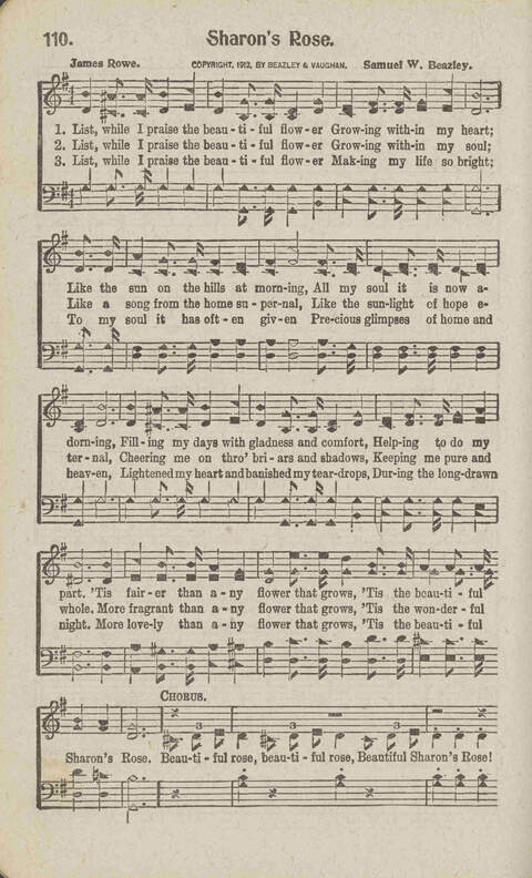 Tidings of Glory: a book of gospel songs for Christian work and worship page 117