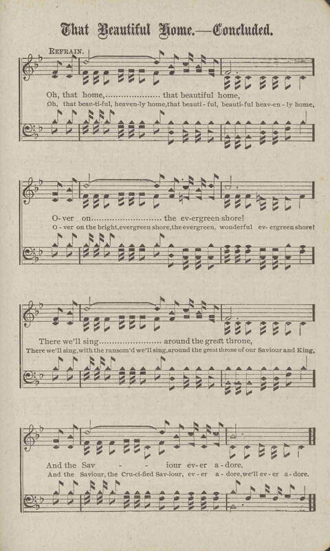 Tidings of Glory: a book of gospel songs for Christian work and worship page 120