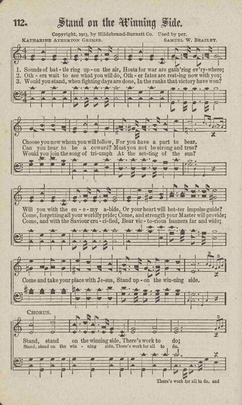 Tidings of Glory: a book of gospel songs for Christian work and worship page 121