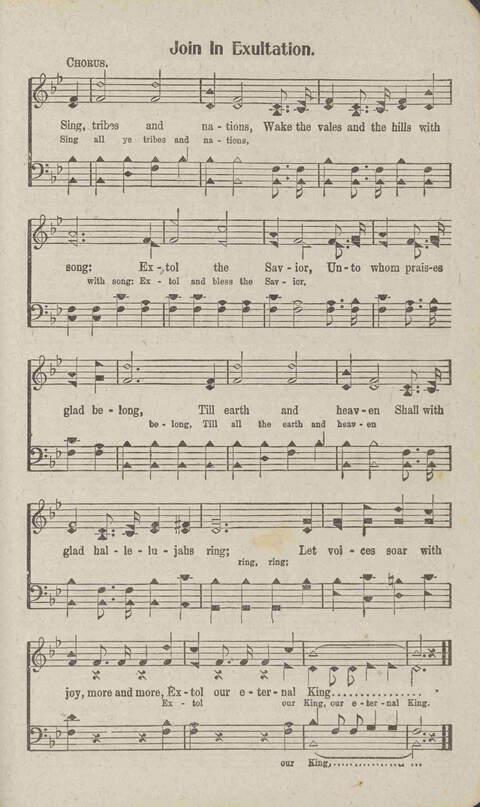 Tidings of Glory: a book of gospel songs for Christian work and worship page 126