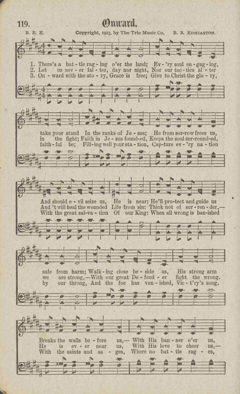 Tidings of Glory: a book of gospel songs for Christian work and worship page 135