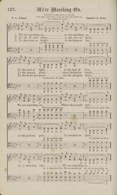 Tidings of Glory: a book of gospel songs for Christian work and worship page 149