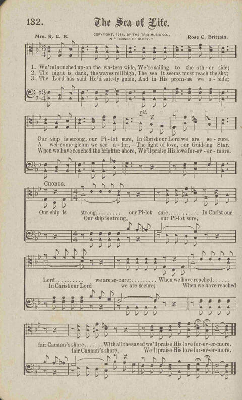Tidings of Glory: a book of gospel songs for Christian work and worship page 155
