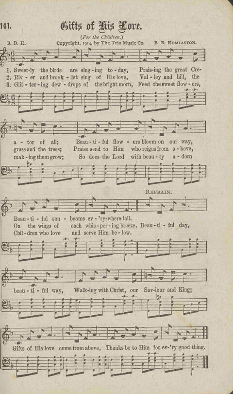 Tidings of Glory: a book of gospel songs for Christian work and worship page 164