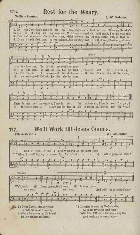 Tidings of Glory: a book of gospel songs for Christian work and worship page 179