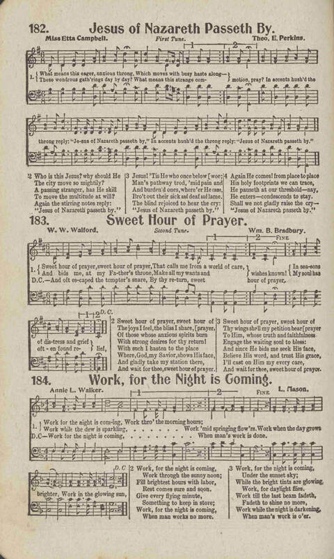 Tidings of Glory: a book of gospel songs for Christian work and worship page 181