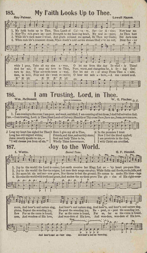 Tidings of Glory: a book of gospel songs for Christian work and worship page 182