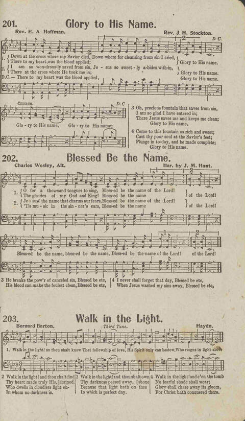 Tidings of Glory: a book of gospel songs for Christian work and worship page 188