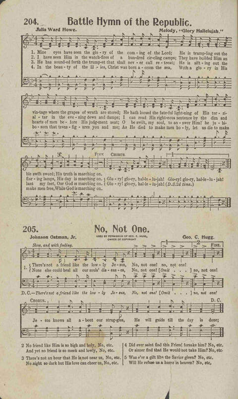 Tidings of Glory: a book of gospel songs for Christian work and worship page 189