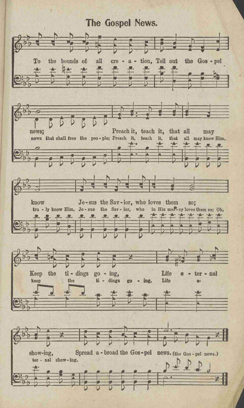 Tidings of Glory: a book of gospel songs for Christian work and worship page 222