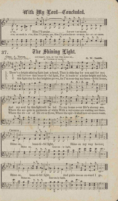 Tidings of Glory: a book of gospel songs for Christian work and worship page 44