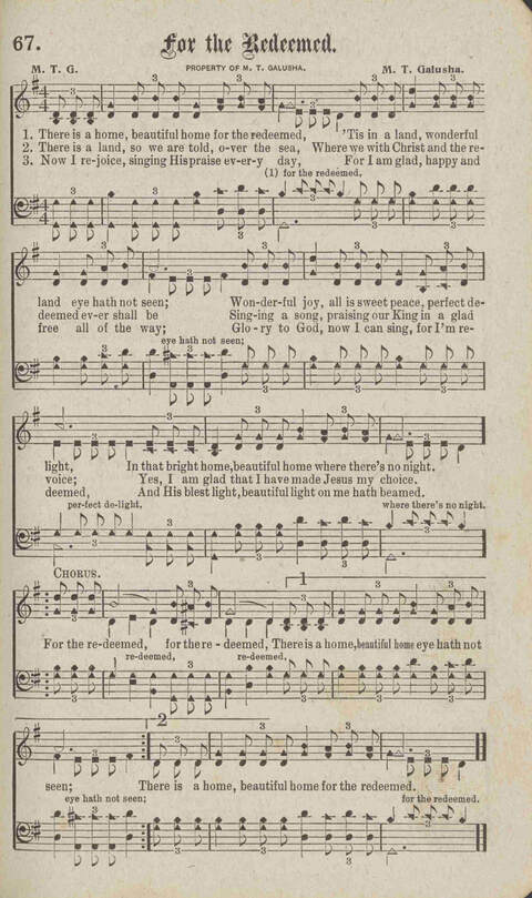 Tidings of Glory: a book of gospel songs for Christian work and worship page 74