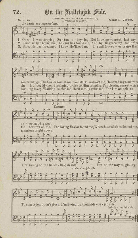 Tidings of Glory: a book of gospel songs for Christian work and worship page 79