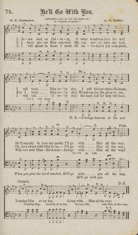 Tidings of Glory: a book of gospel songs for Christian work and worship page 82