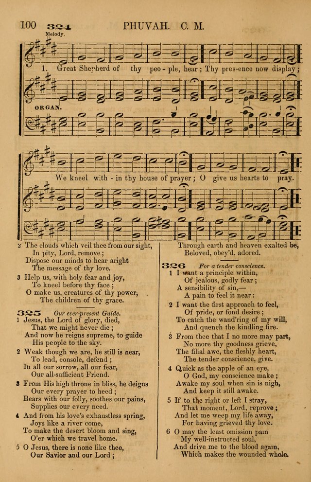 The Tribute of Praise: a collection of hymns and tunes for public and social worship, and for use in the family circle page 100