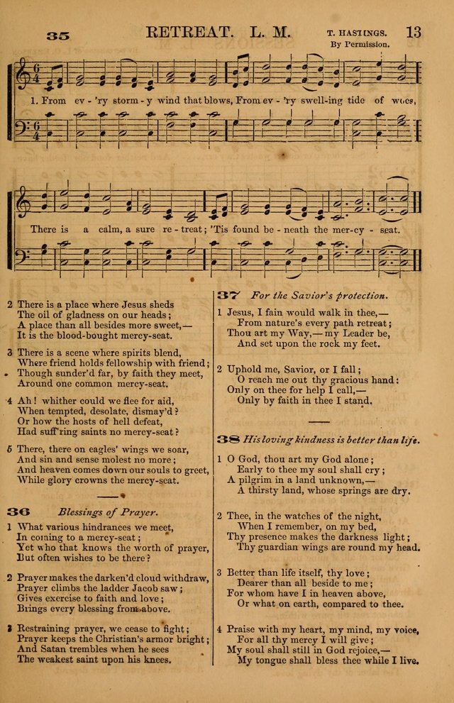The Tribute of Praise: a collection of hymns and tunes for public and social worship, and for use in the family circle page 13