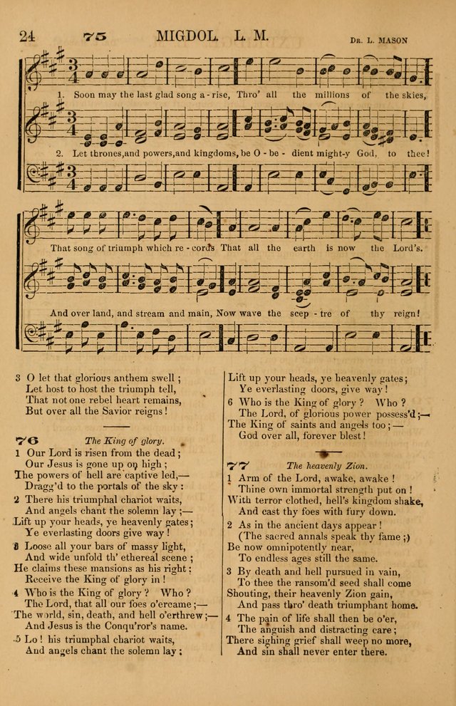 The Tribute of Praise: a collection of hymns and tunes for public and social worship, and for use in the family circle page 24