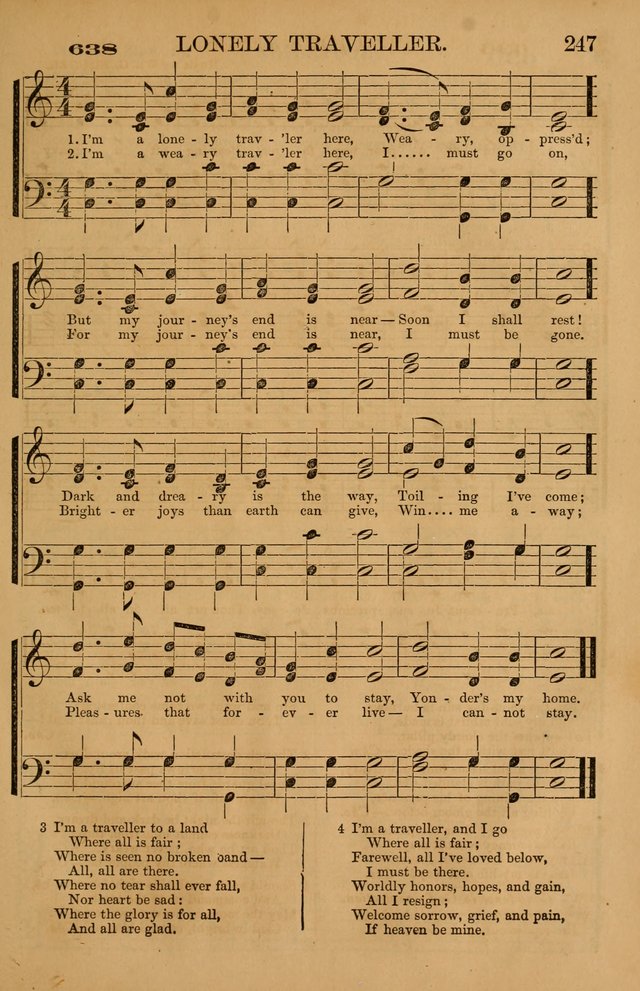 The Tribute of Praise: a collection of hymns and tunes for public and social worship, and for use in the family circle page 247