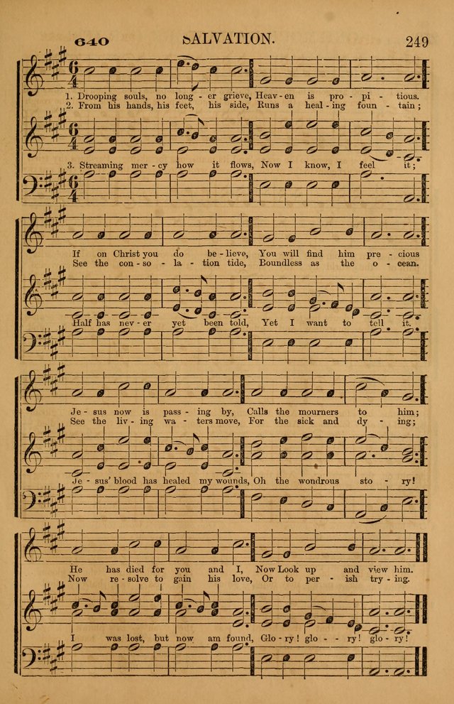 The Tribute of Praise: a collection of hymns and tunes for public and social worship, and for use in the family circle page 249