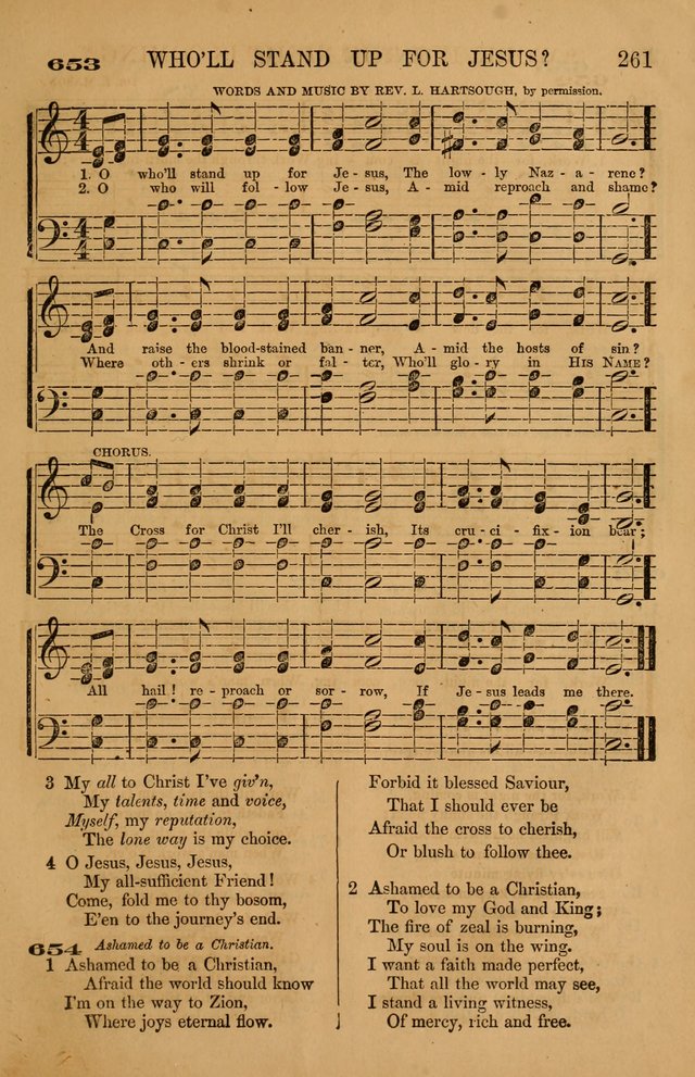 The Tribute of Praise: a collection of hymns and tunes for public and social worship, and for use in the family circle page 261