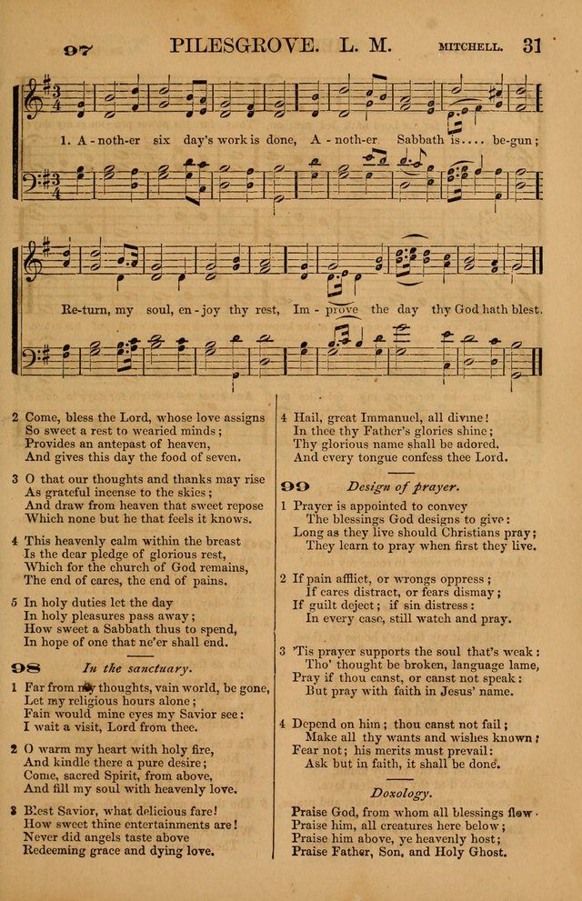 The Tribute of Praise: a collection of hymns and tunes for public and social worship, and for use in the family circle page 31