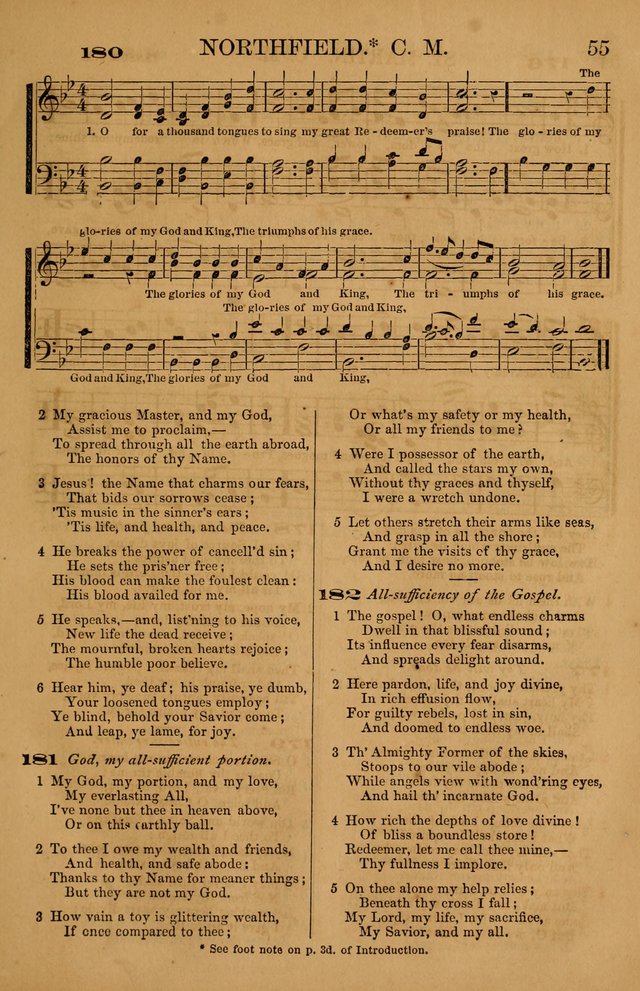 The Tribute of Praise: a collection of hymns and tunes for public and social worship, and for use in the family circle page 55