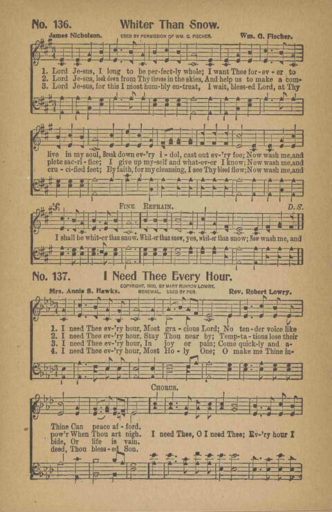 Tribute of Praise: for Sunday school, church, singing classes, and conventions page 154