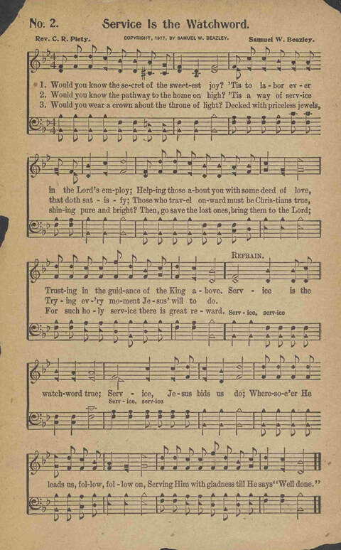 Tribute of Praise: for Sunday school, church, singing classes, and conventions page 2