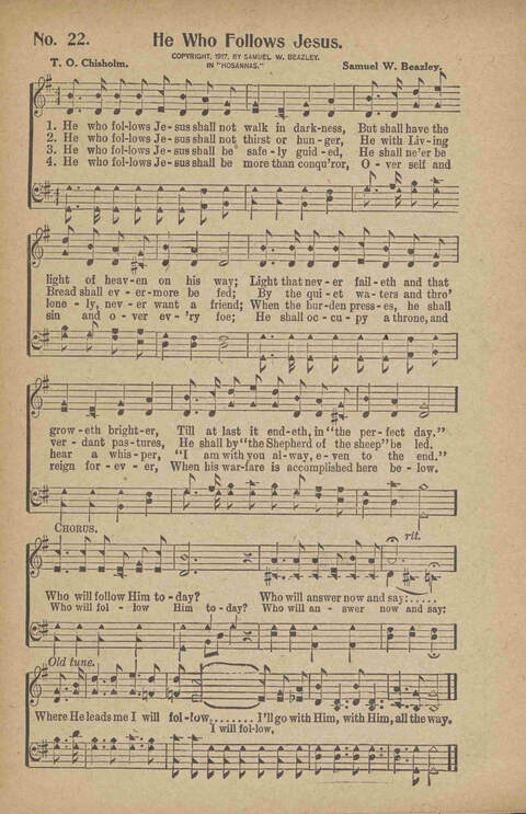 Tribute of Praise: for Sunday school, church, singing classes, and conventions page 22