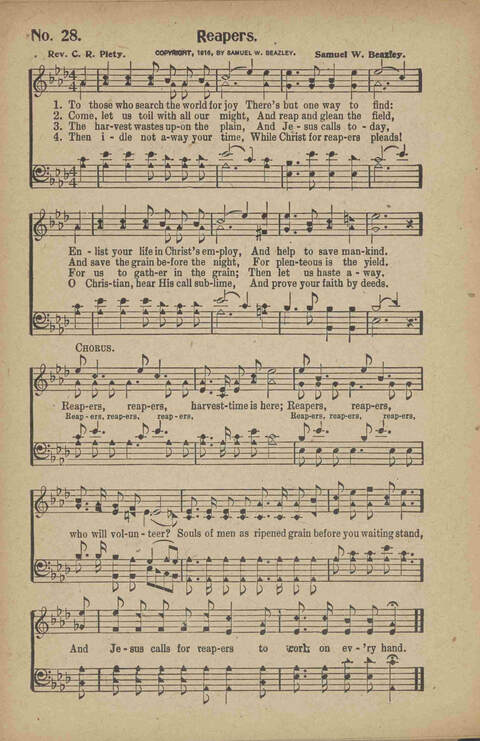 Tribute of Praise: for Sunday school, church, singing classes, and conventions page 28