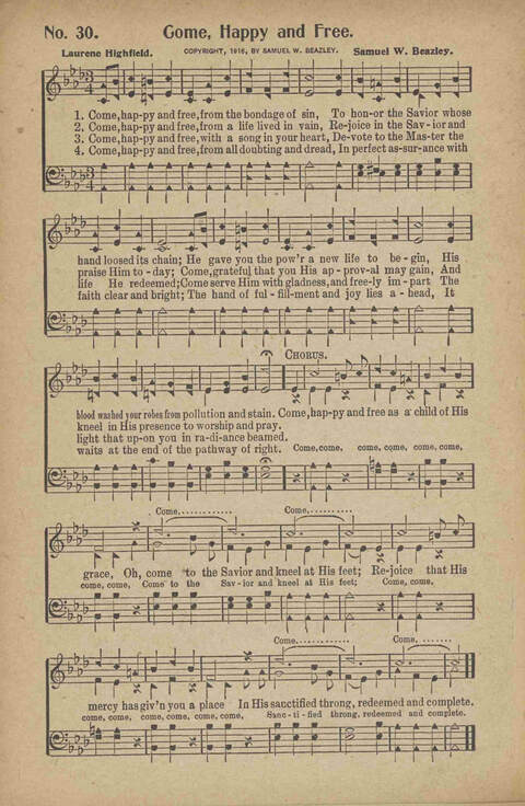 Tribute of Praise: for Sunday school, church, singing classes, and conventions page 30