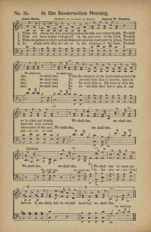 Tribute of Praise: for Sunday school, church, singing classes, and conventions page 36