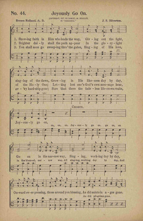 Tribute of Praise: for Sunday school, church, singing classes, and conventions page 44