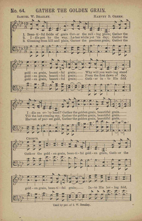 Tribute of Praise: for Sunday school, church, singing classes, and conventions page 64
