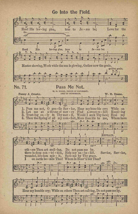 Tribute of Praise: for Sunday school, church, singing classes, and conventions page 71