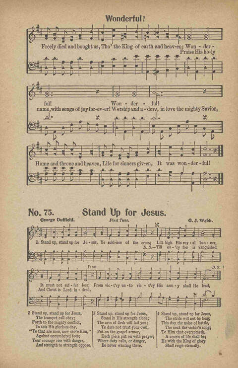 Tribute of Praise: for Sunday school, church, singing classes, and conventions page 75