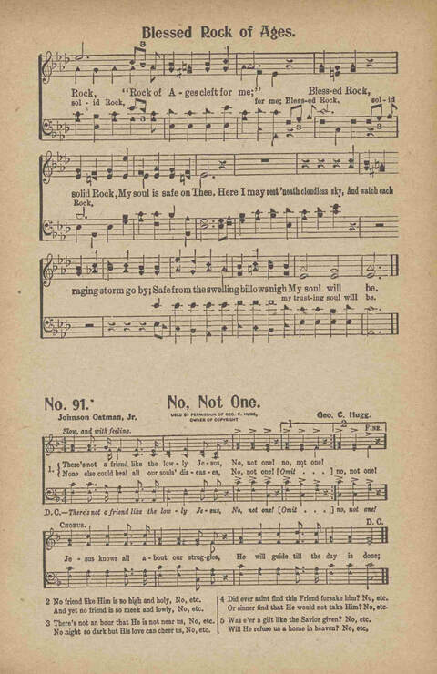 Tribute of Praise: for Sunday school, church, singing classes, and conventions page 91