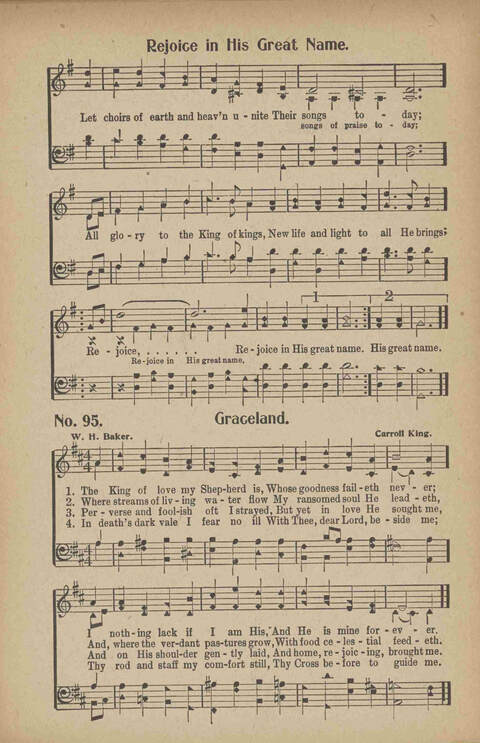 Tribute of Praise: for Sunday school, church, singing classes, and conventions page 95